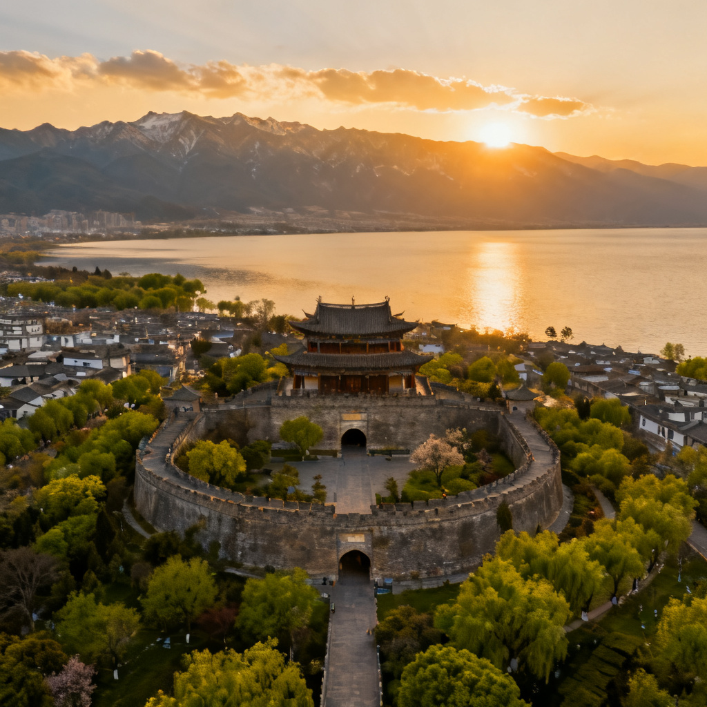 达野在大理拍摄的风景照片
